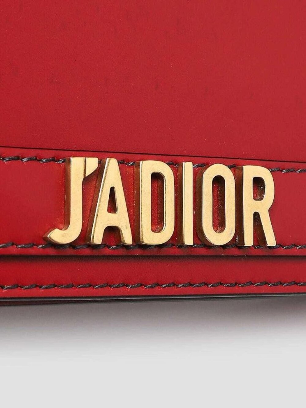 Christian Dior Red Smooth Calfskin Leather J'ADIOR Wallet on Chain Clutch Bag - Picture 5 of 12